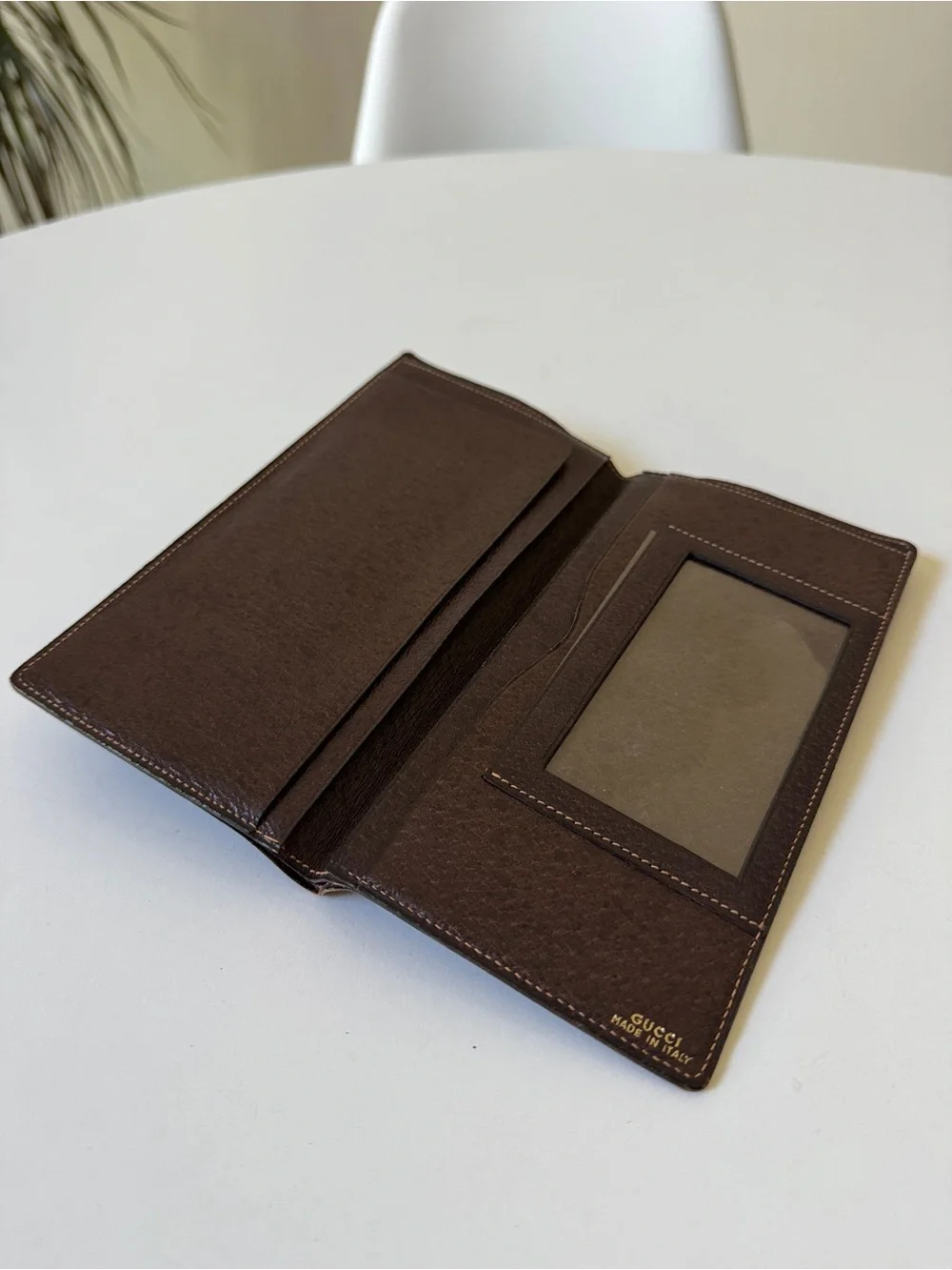 Gucci Leather Wallet, Brown